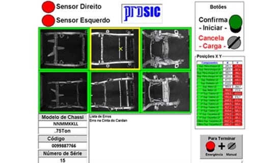 Sistema de Visão Inspeção Chassis 1