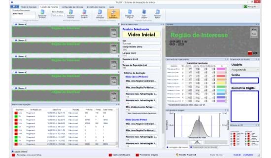 Sistema de Visão Inspeção Vidros 2